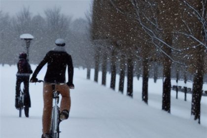 Jak jeździć na rowerze po śniegu