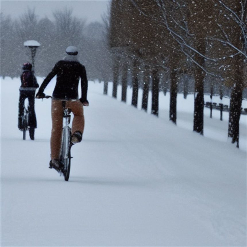 Jak jeździć na rowerze po śniegu