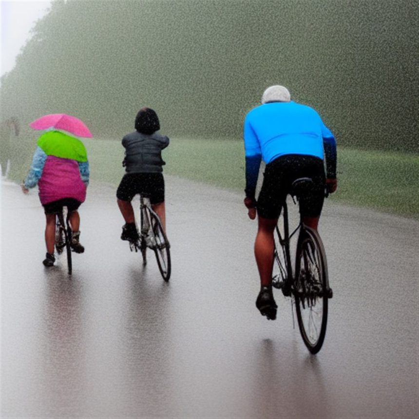 Jak jeździć na rowerze w deszczu