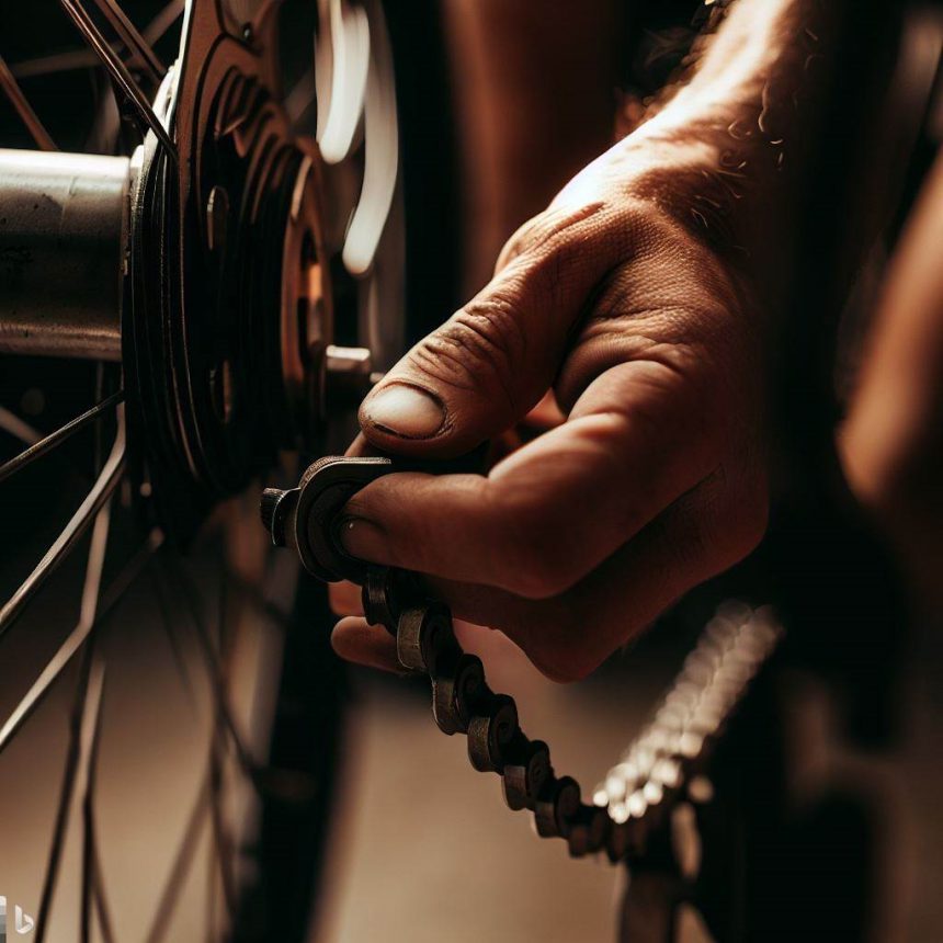 Jak naciągnąć łańcuch w rowerze z przerzutkami w piaście?