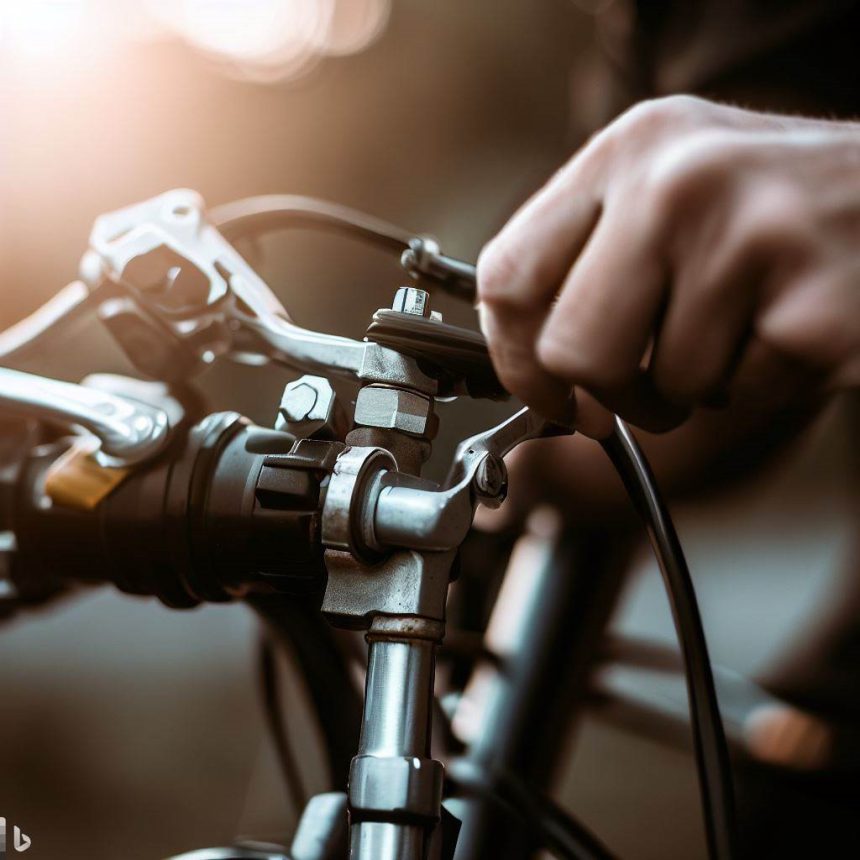 Regulacja klamki hamulca hydraulicznego w rowerze